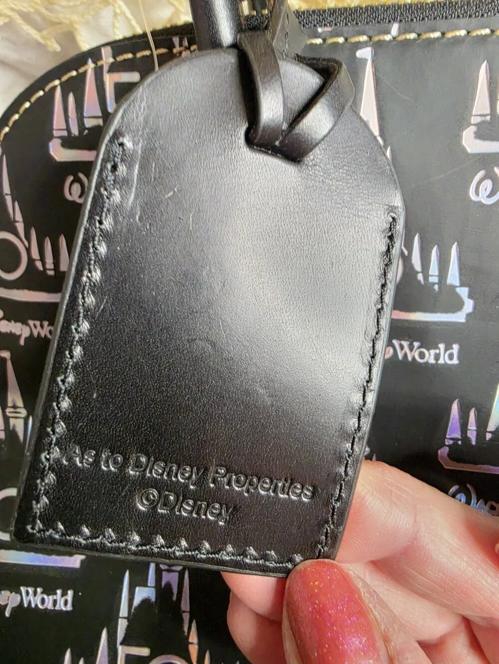 New Disney Dooney & Bourke Walt Disney World 50th Anniversary Black Holo Satchel